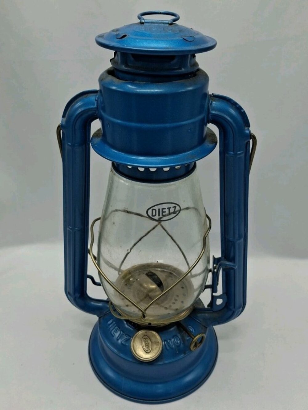 Vintage DIETZ JUNIOR No. 20 Lantern Original Diets Globe Blue